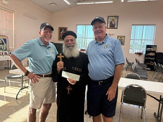 In appreciation to Father Zaki Given by Luddy and Rich